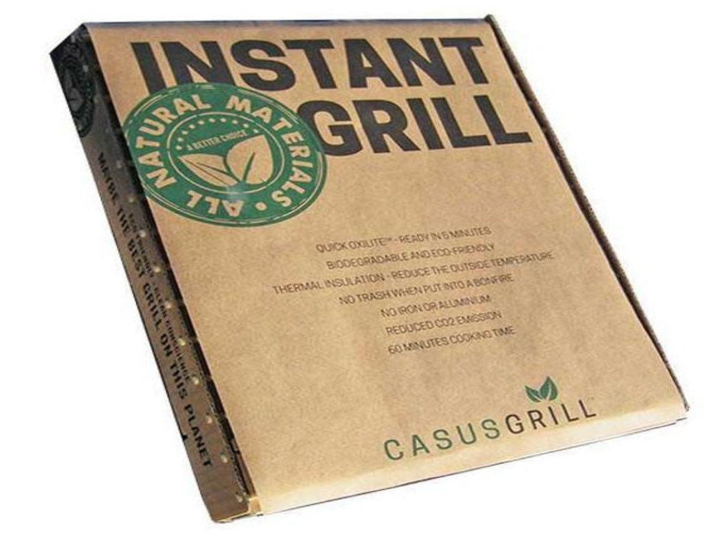 ECO FRIENDLY BIODEGRADABLE GRILL - CASUSGRILL - Outdoor cooking - High Achievers 2.0