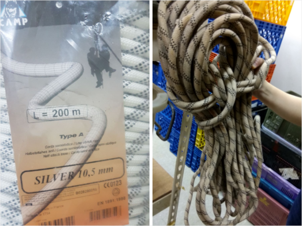 Climbing Rope CAMP Silver 10.5mm RENTAL - High Achievers 2.0