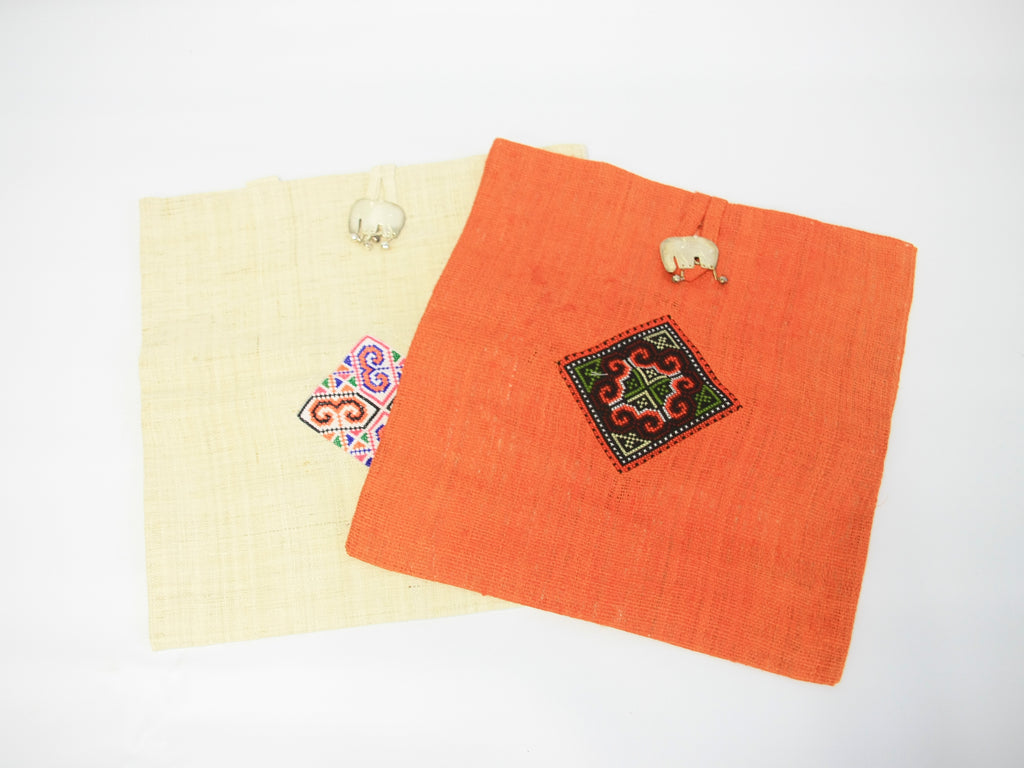 Tote Bag with Elephant Button