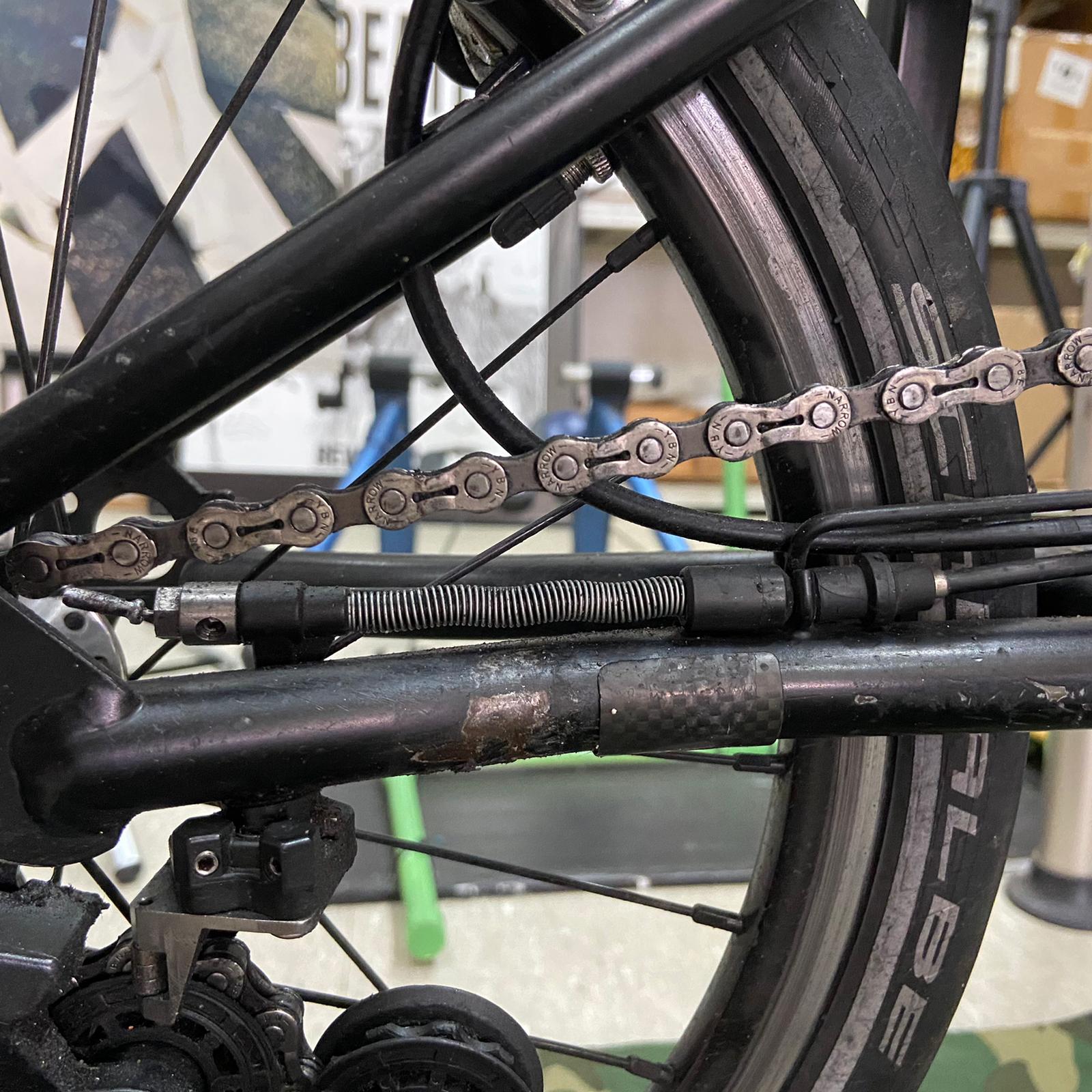 brompton gear adjustment DR cable anchorage