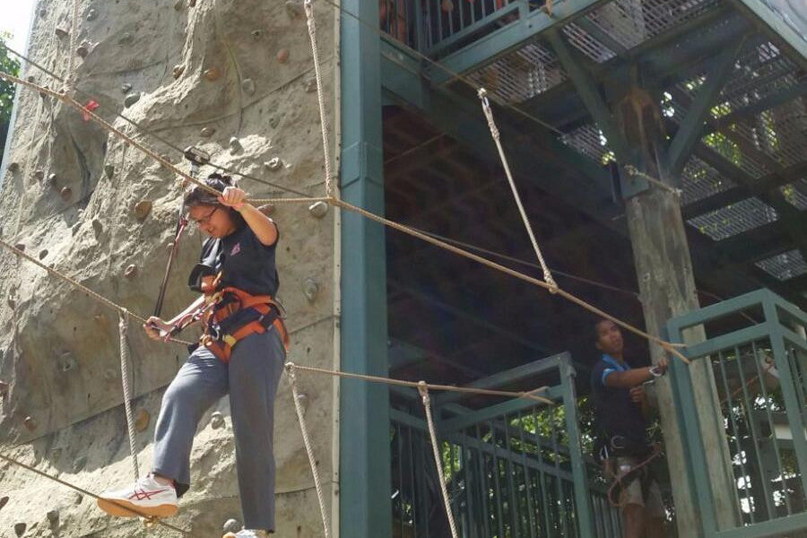 High elements obstacle course in Sentosa