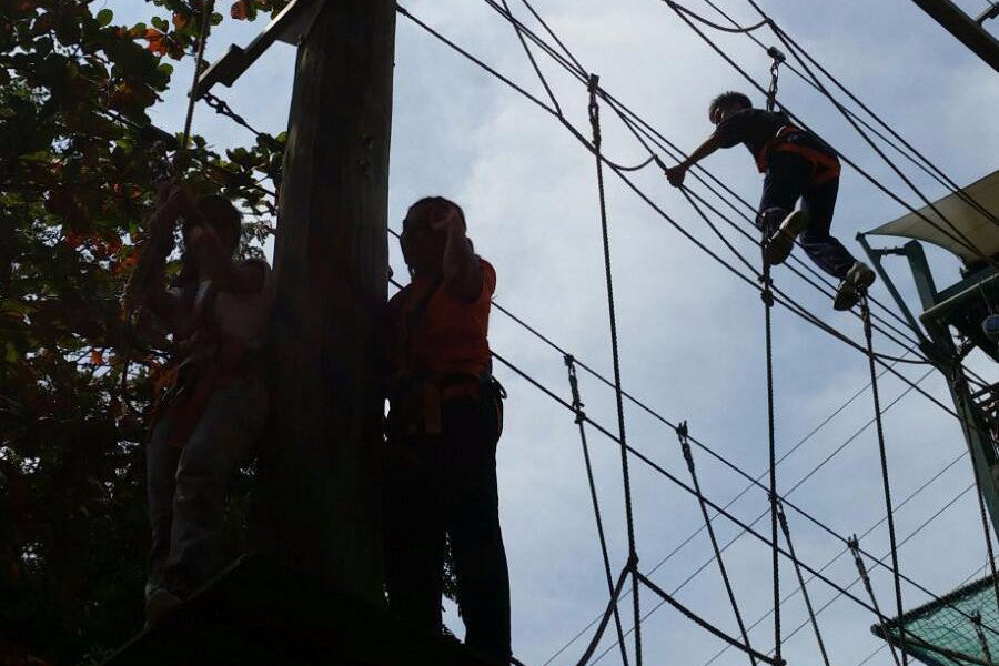 High elements obstacle course in Sentosa